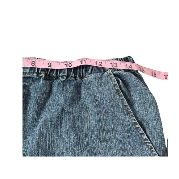 SOLD vintage one hanes place momcore denim shorts ramie cotton blend size large - Picture 11 of 11